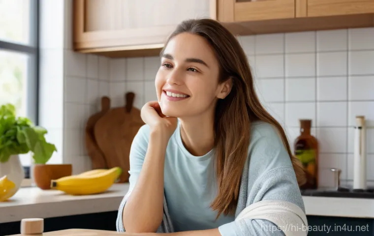 미용사와 관련된 인기 유튜브 채널 - **Prompt: "A young woman, approximately 25-30 years old, with long, healthy brown hair, is comfortab...