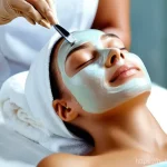 미용사 자격증 취득 필수 서적 - **Prompt 1: Professional Skincare Facial**
    "A serene, close-up shot of a young woman (20s-30s) r...