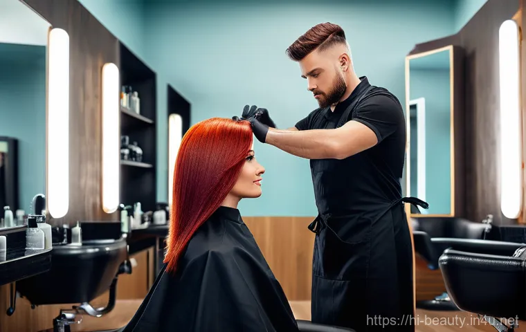 미용사 자격증 취득 필수 서적 - **Prompt 1: Professional Skincare Facial**
    "A serene, close-up shot of a young woman (20s-30s) r...